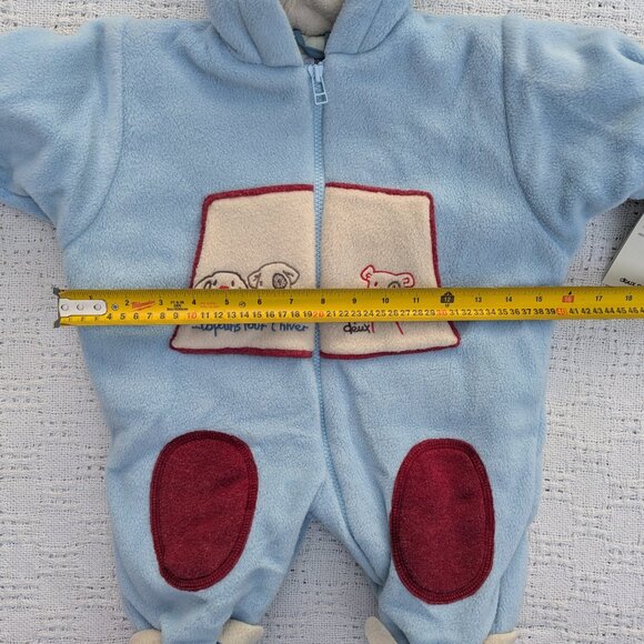 Deux Par Deux Babies' Hooded Insulated Snowsuit + Hat Age 3 Month, 6 m, 9 m NEW - Picture 11 of 16